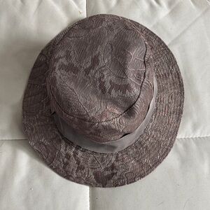 Giorgio Armani Textured Mauve Hat